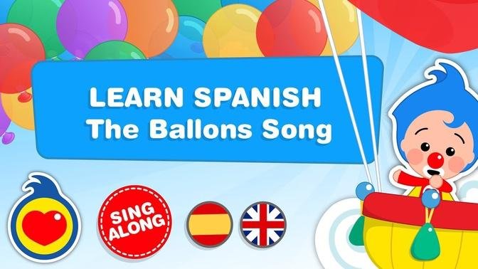 The Balloons Song ♫ English & Spanish Version ♫ Nursery Rhymes & Kids Songs ♫ Plim Plim