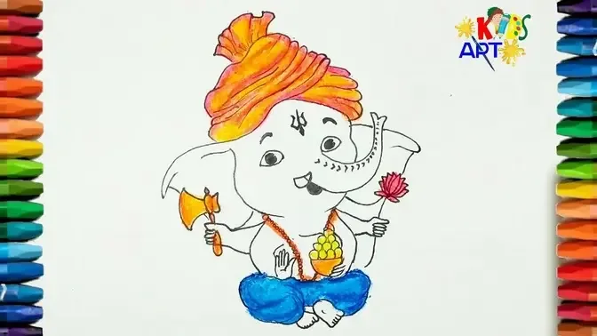 Tomato Ganpati 🍅for Kids _Vinayagar decoration_Ganpati decoration ideas  Very Easy Ganesh Chaturthi