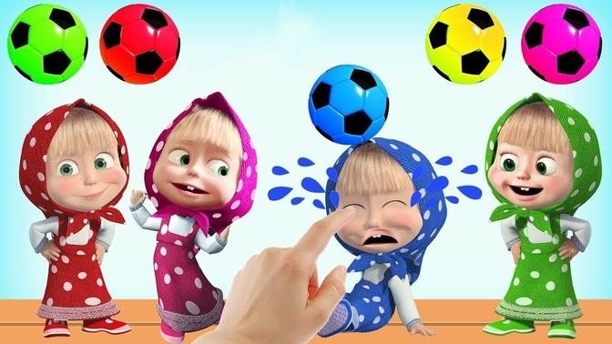 Learning Colors With Masha and the Bear Xylophone soccer ball for kids