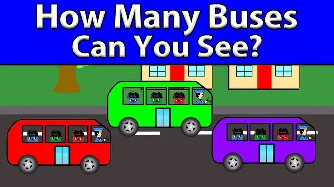 How Many Buses Can You See? | Vehicle Song | Henry Hoover World
