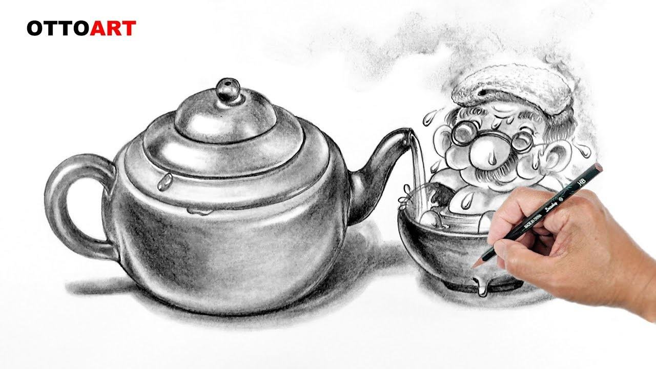 ✏️How to draw a Teapot / 如何画茶壶  / 泡茶