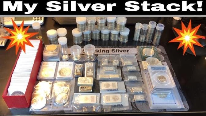 My Silver Stack (Rounds, Bars, Coins and Bullion) - Are You Stacking Silver?