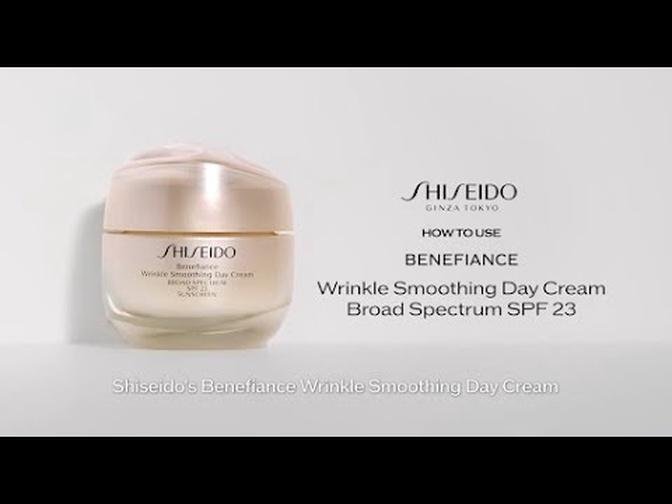 How To Use Benefiance Wrinkle Smoothing Day Cream Broad Spectrum SPF 23 I Shiseido
