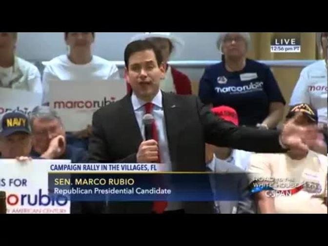 Marco Rallies Supporters In The Villages Before The FL Primary | Marco Rubio for President