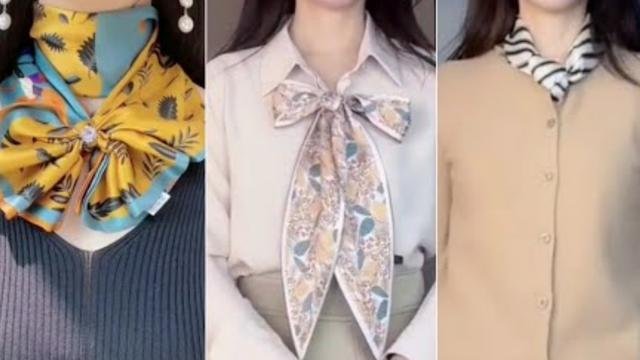 
9 Easy and Cute Ways to style Scarves. Cute scarf Styles for Cute Women. Scarf Fashion Hacks.