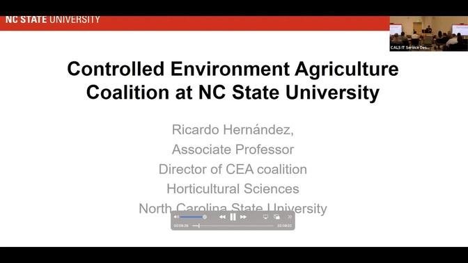 NC State CALS Emerging Research Showcase: Controlled Environment Agriculture