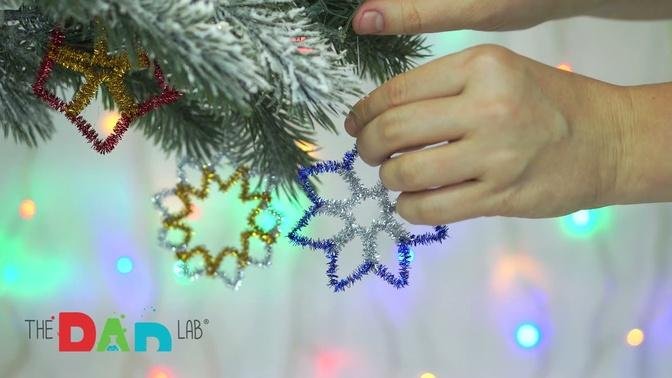 Simple DIY Christmas Tree Decorations using Pipe Cleaners