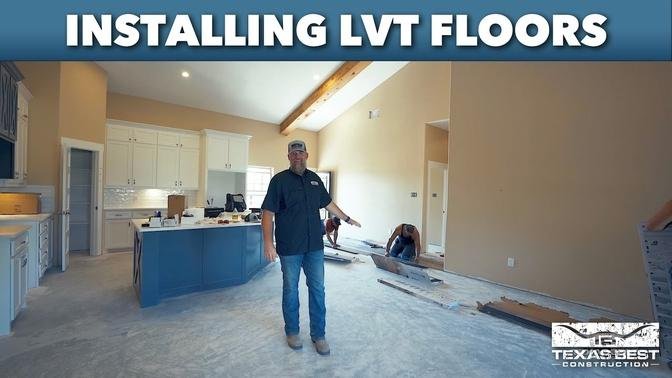 LVT Flooring in Red Oak BARNDOMINIUM HOME  Texas Best Construction