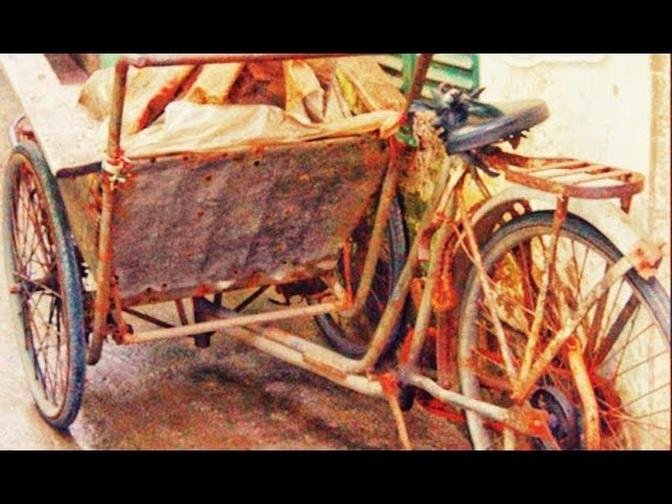 Restoration car cyclo antique 1930 | Very old transport tool restore