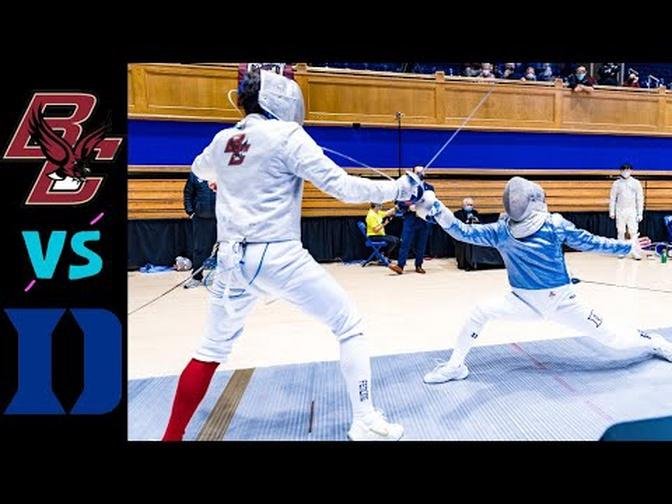 Boston College vs. Duke ACC Men's Fencing Championship Highlights (2022