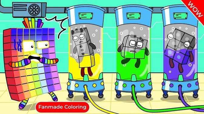 Oh No! Where's NB 3, 4 & 6 Color??? Numberblocks Fanmade Coloring Story