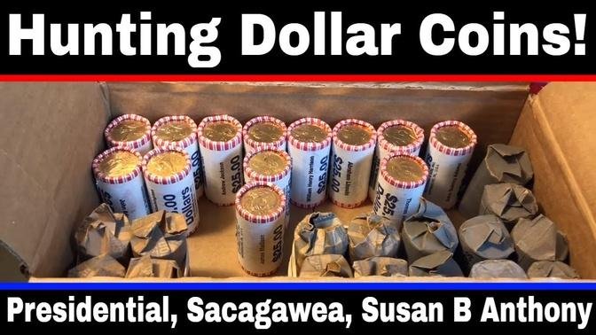 Hunting $1 Dollar Coins #2 - "Gold Dollars" and Susan B Anthony Dollars 