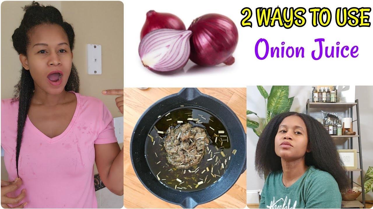 2 WAYS TO USE ONION JUICE FOR MASSIVE HAIR GROWTH | HOW TO USE ONIONS ...