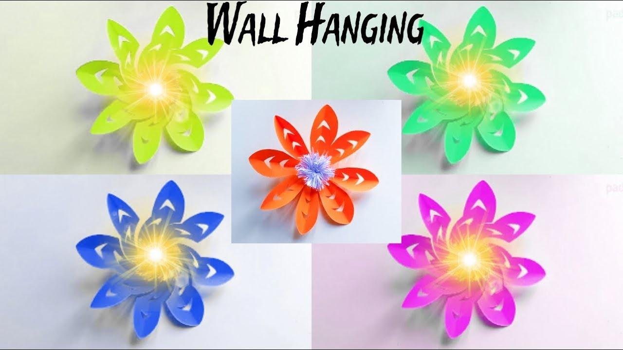 Amazing and beautiful Paper flower wall hanging / Diy paper flower wall hanging / Easy Home decor