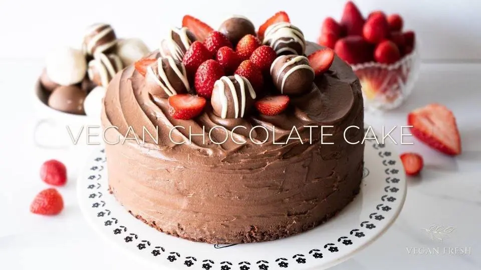 BEST VEGAN CAKE EVER 🍫 ASMR Cooking 🍫 VEGAN BAKING