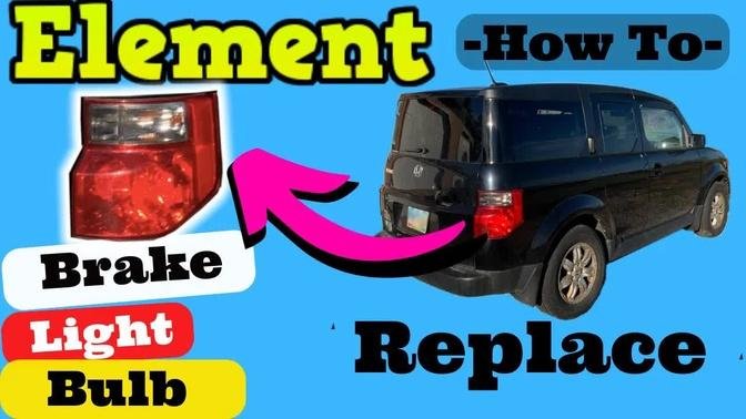 Honda Element -- How to Replace Brake Light Bulb 2003 2004 2005 2006 2007 2008