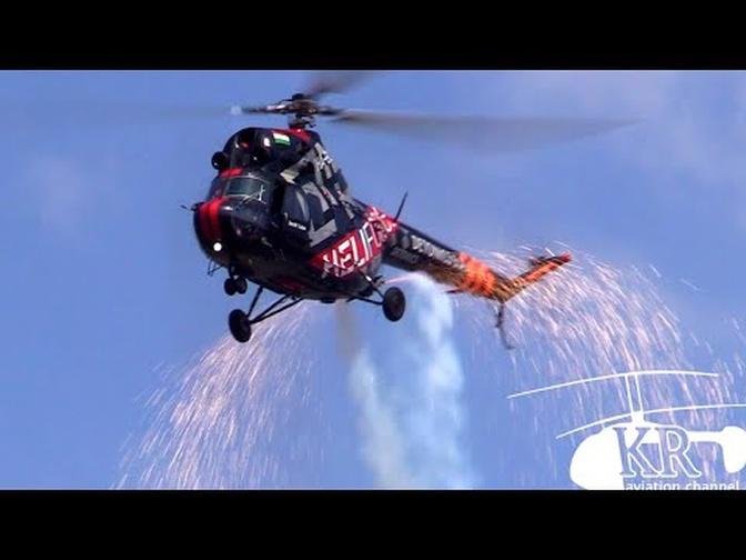 Mi-2 helicopter aerobatics at Budaörs Airshow 2019