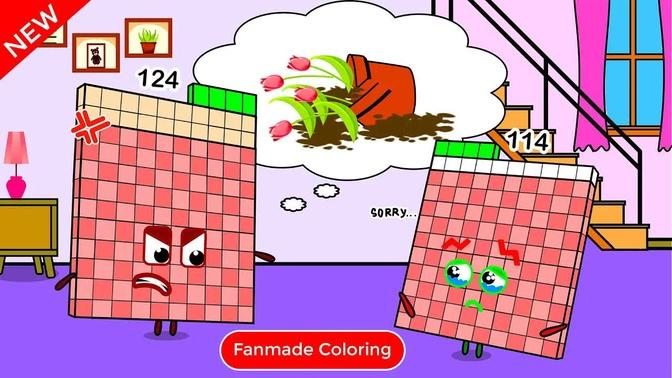 Sorry! Don't Be mad at Numberblocks 114 | Numberblocks Fanmade Coloring Story
