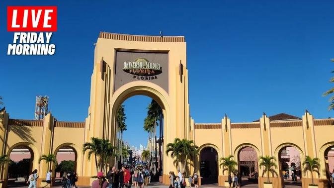 🔴 LIVE: Universal Studios Florida Friday morning come join us live for the first time