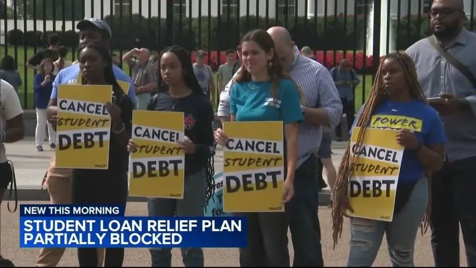 Courts halt parts of Biden's student loan repayment plan