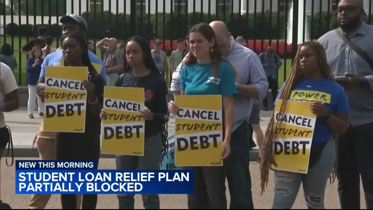 Courts halt parts of Biden's student loan repayment plan