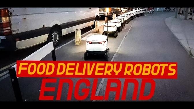 Robots!!Vlogs!! Robot food delivery. Milton KeynesE England.UK