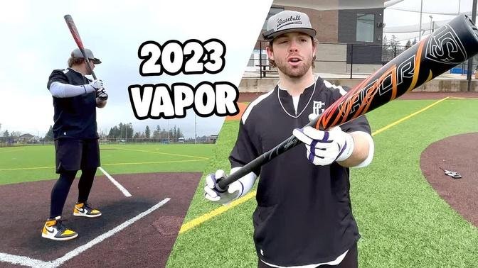 Hitting with the 2023 Louisville Slugger VAPOR ($120) | BBCOR Bat Review