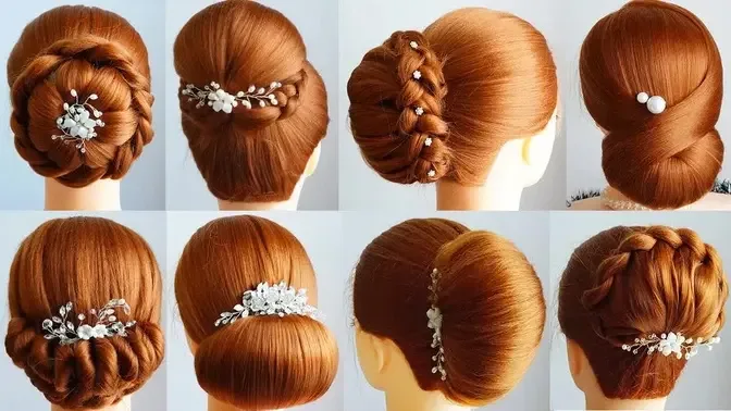 Latest Bun Hairstyle For Wedding | Hairstyle Tutorial Step By Step