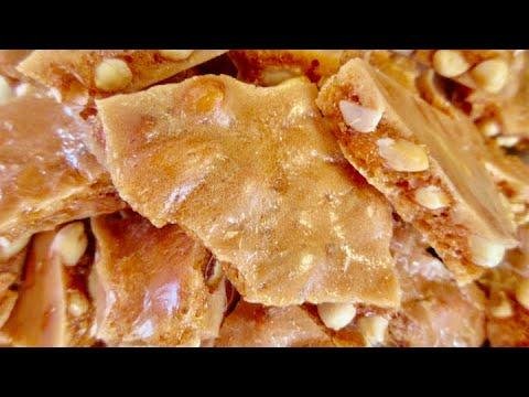 Old-Fashioned PEANUT BRITTLE CANDY Recipe | Give as an Edible Gift :)