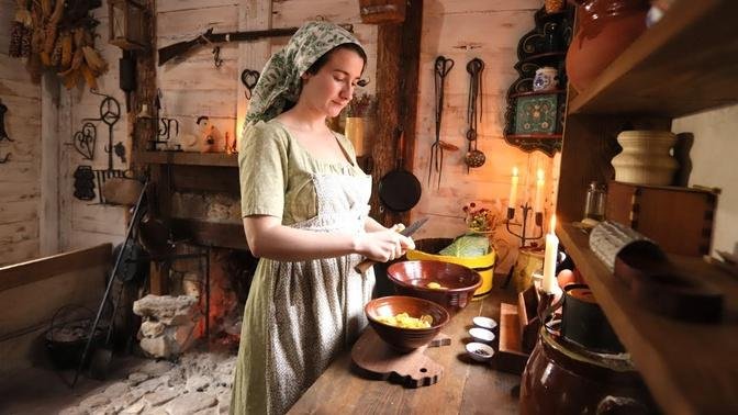 Irish Cooking from The 1820s |Mutton Stew, Pancakes & Cabbage| No Talking