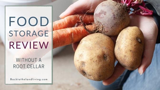 How Our Food Stored Through Winter WITHOUT A Root Cellar _ Food Storage Update
