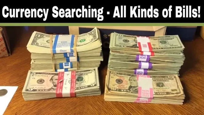 $9K Currency Search - $1, $5, $10, $20 Bills - Star Notes!