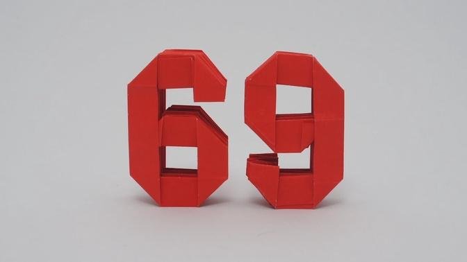 Origami Numbers 6 and 9