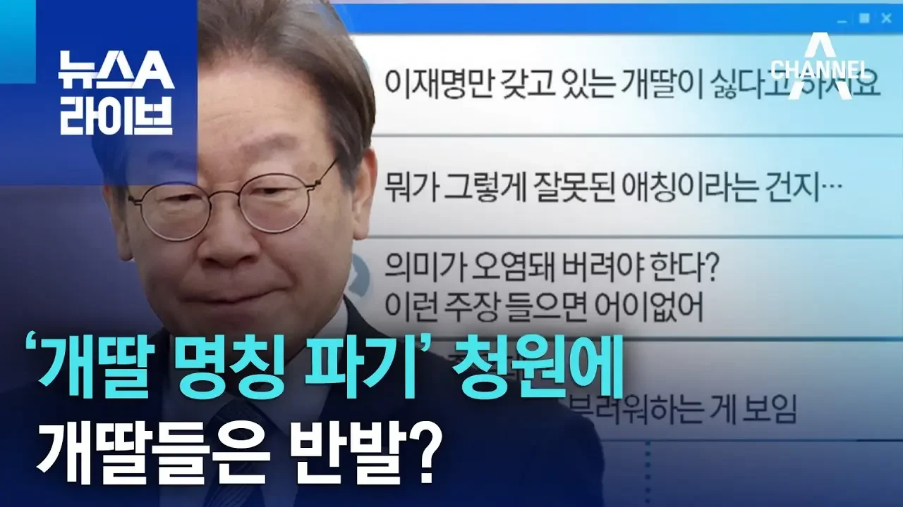 ‘개딸 명칭 파기’ 청원에 개딸들은 반발? | 뉴스A 라이브