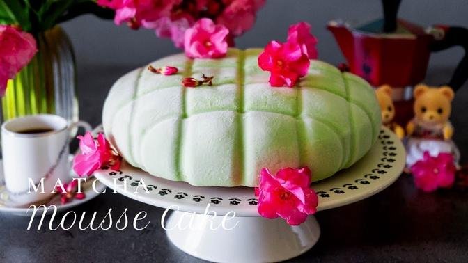 How to make Matcha Mousse Cake (vegan) for Party ☆ ビーガン抹茶ムースケーキ