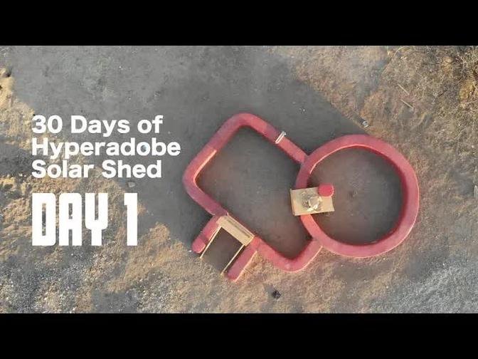 Installing Electrical Outlets in Hyperadobe Solar Shed - Earthbag