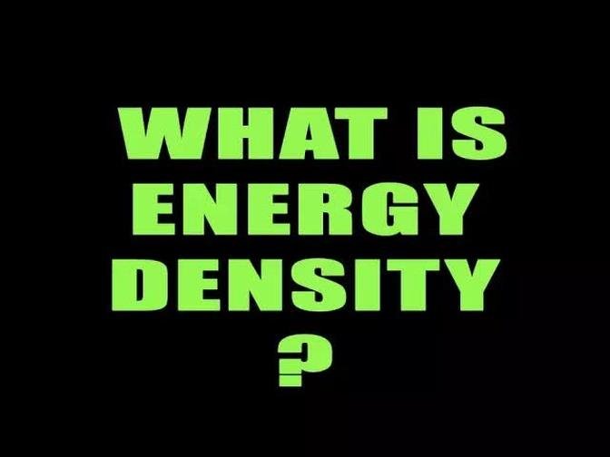 Energy Density Comparison for 5MW
