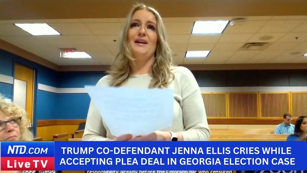 Former Trump Legal Advisor Jenna Ellis Cries While Accepting Plea Deal ...