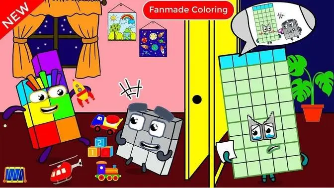 Numberblocks 9 & 45 Are No Longer Best Friends | Numberblocks Fanmade Coloring Story