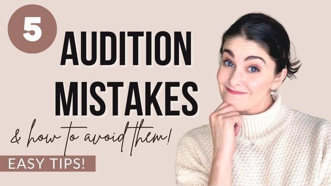 5 Audition MISTAKES... & How to AVOID Them! | Ballet & Dance Tips | Kathryn Morgan