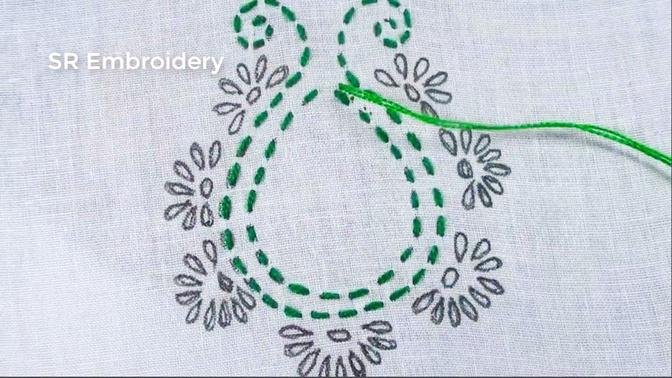 Hand Embroidery Beautiful Flower Patterns Needlepoint Art Embroidery Easy Flower Sewing For Tutorial