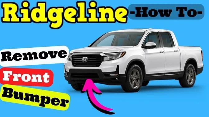 Honda Ridgeline  How to Remove Front Bumper Removal 2021 2022