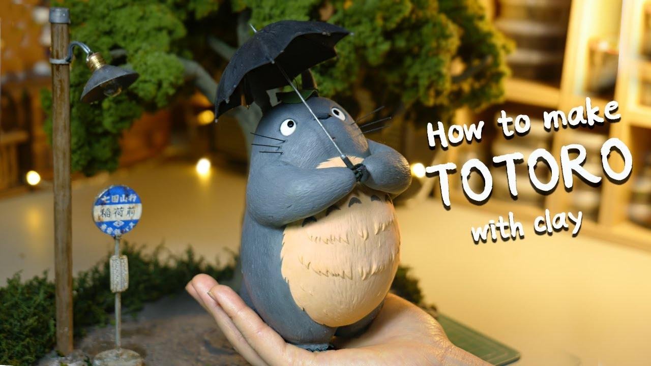 How to make TOTORO Diorama with clay