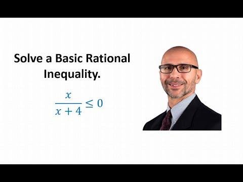 Solving a Basic Rational Inequality: Linear Over Linear (Less Than or Equal)