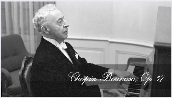Arthur Rubinstein - Chopin Berceuse, Op 57
