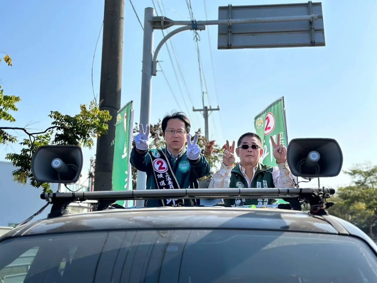 2024.01.11 上午結束永安、彌陀車隊掃街後，下午便來到茄萣、湖內車掃拜票。