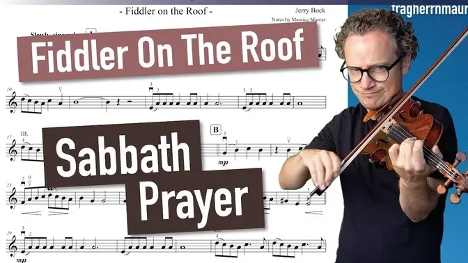 Sabbath Prayer from "Fiddler On The Roof" | Violin Sheet Music | Piano Accompaniment