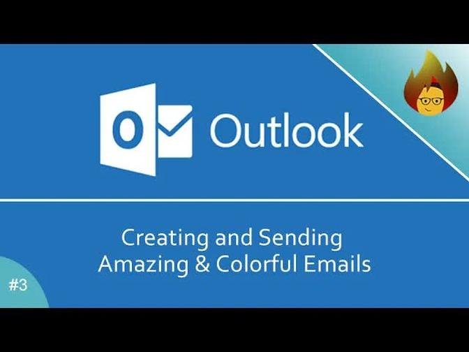 Creating and Sending Amazing & Colorful Emails B | MS Outlook 365