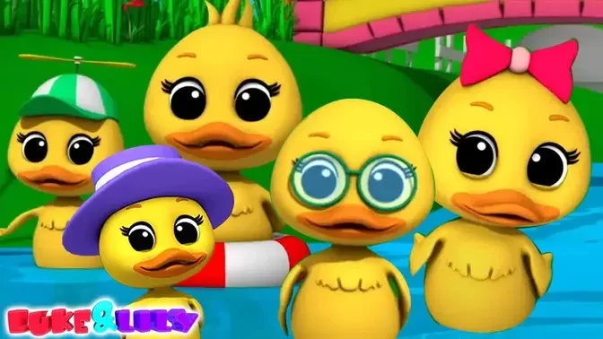 Five Little Ducks Song and Kindergarten Rhymes for Kids | Videos | Luke ...