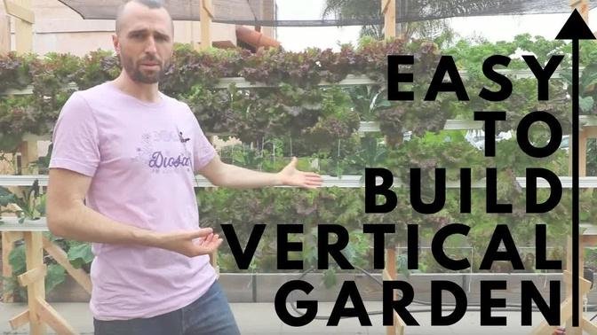 Simple DIY Vertical Garden YOU CAN BUILD